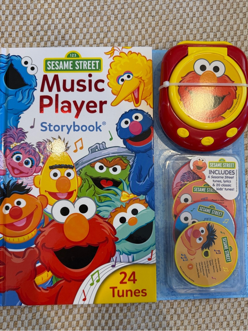 Sesame Street Elmo Red and Yellow Music Player Storybook Set